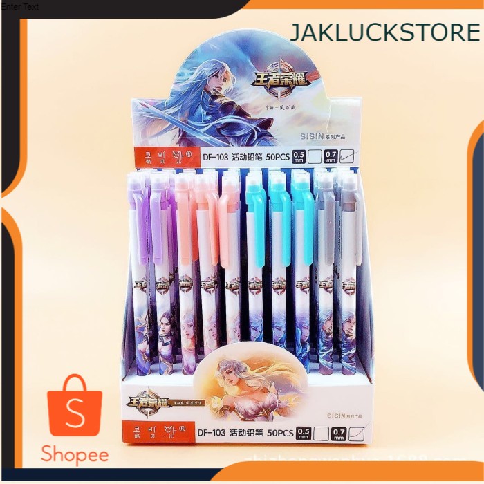 

Pensil mekanik Sisin 0.5 0.5mm Dengan Penghapus Mechanical Pencil SALE