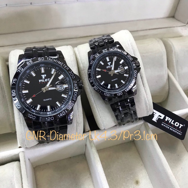 JAM TANGAN COUPLE RANTAI PILOT WATER