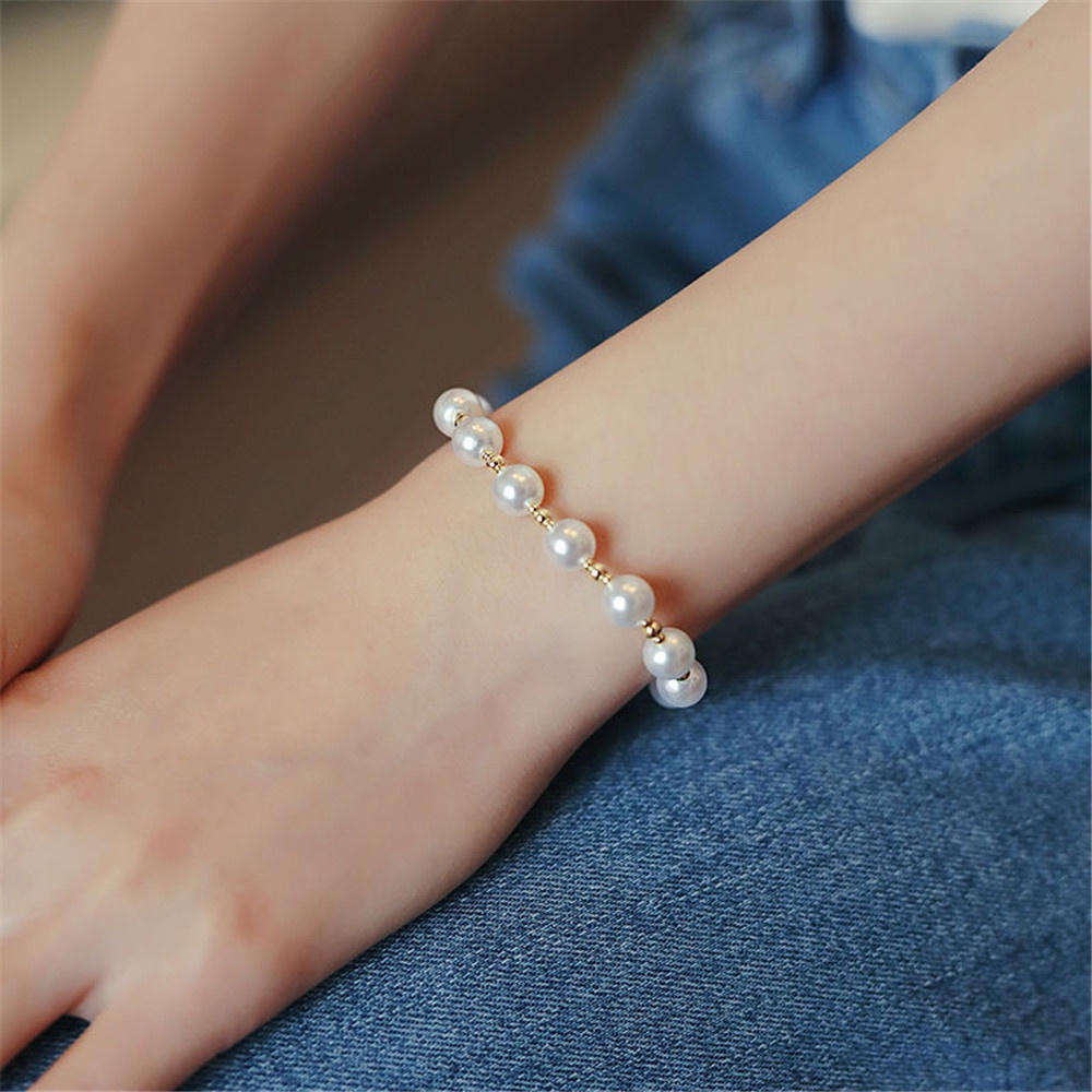 Gelang Desain Mutiara Mewah Mewah Fashion Korea