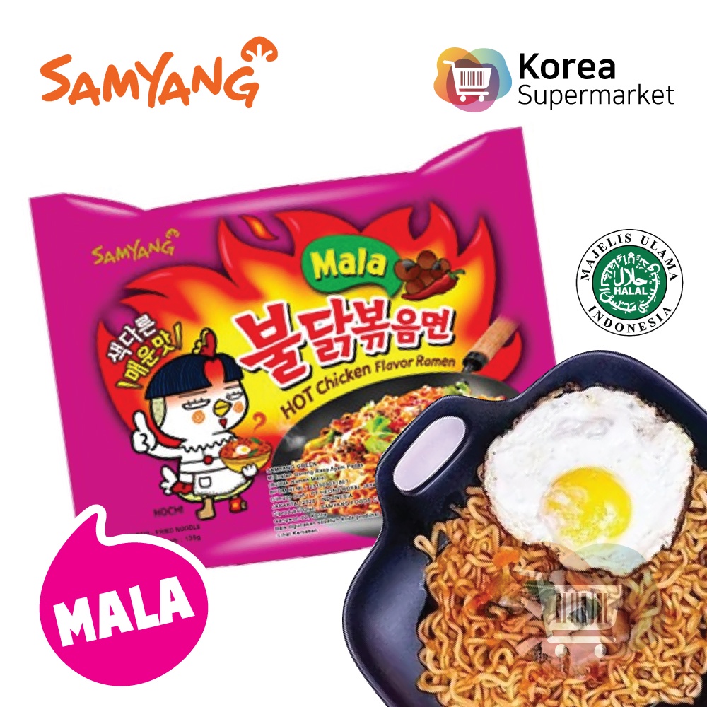 [HALAL] Samyang Spicy Flavor / Mala / Jjajang / Stew / Snack Ramen Korea