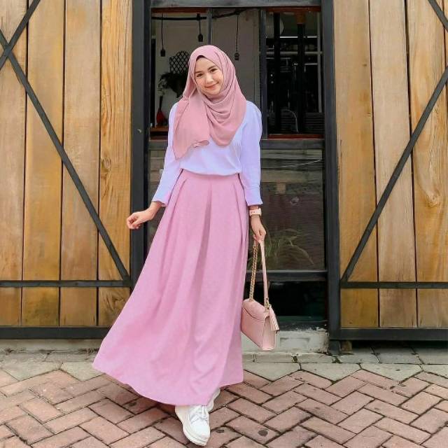 Rok Wanita Bawahan Ayu Bahan Wollycrepe