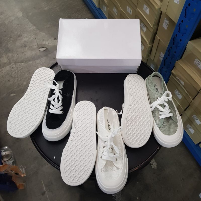 COD BAYAR DITEMPAT!!!  8095 -  Sepatu Import Wanita Slip On Bertali