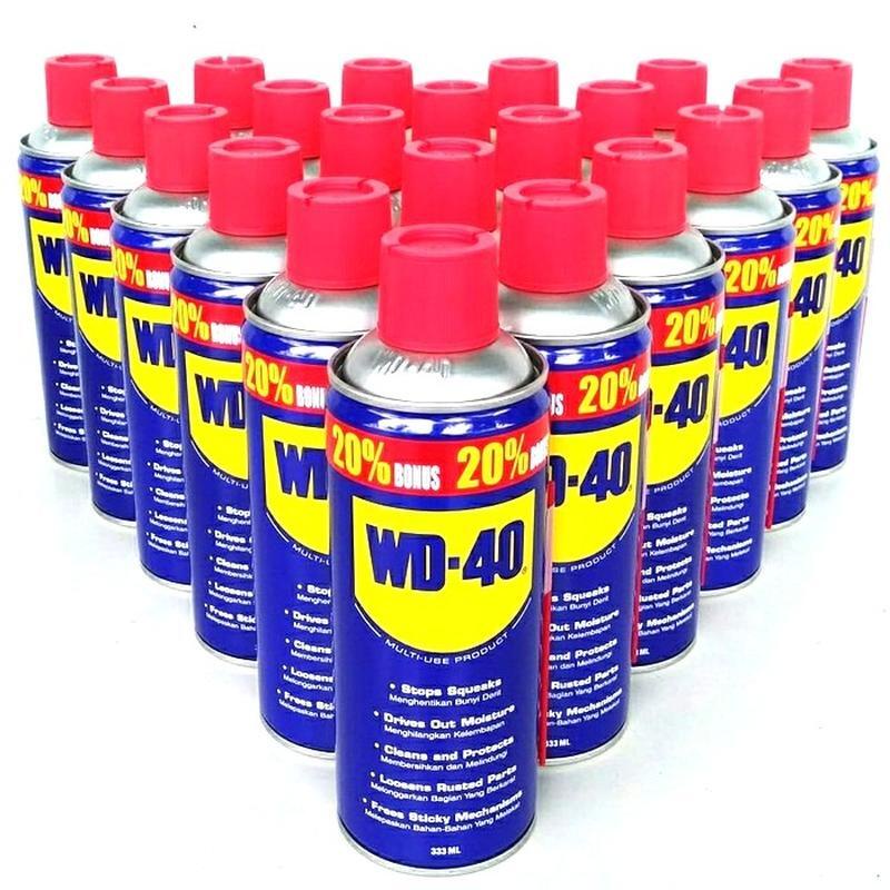 Minyak Pelumas WD-40 333 ml Pelumas Pembersih Anti Karat Logam Korosi Konslet Penghilang Bunyi Kotor