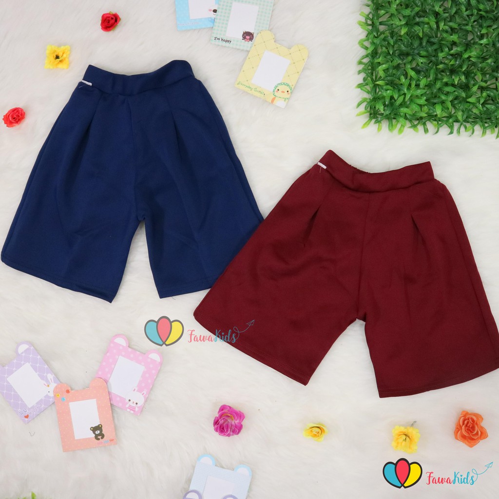 Kulot Scuba Premium Uk 2-4 Tahun / Bawahan Kulot Anak Perempuan Murah Celana Pendek Pants Adem