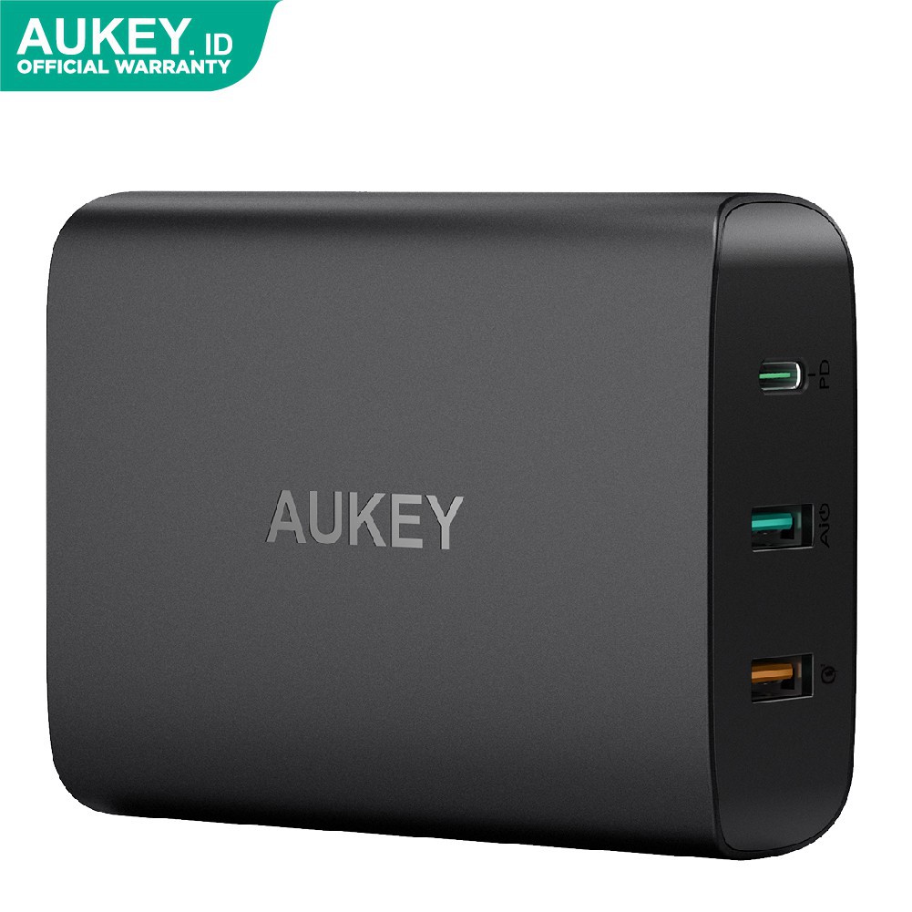 [SHOPEE10RB] Aukey Charger 74.5W with PD 3.0, Quick Charge 3.0 &amp; Aipower - 500303
