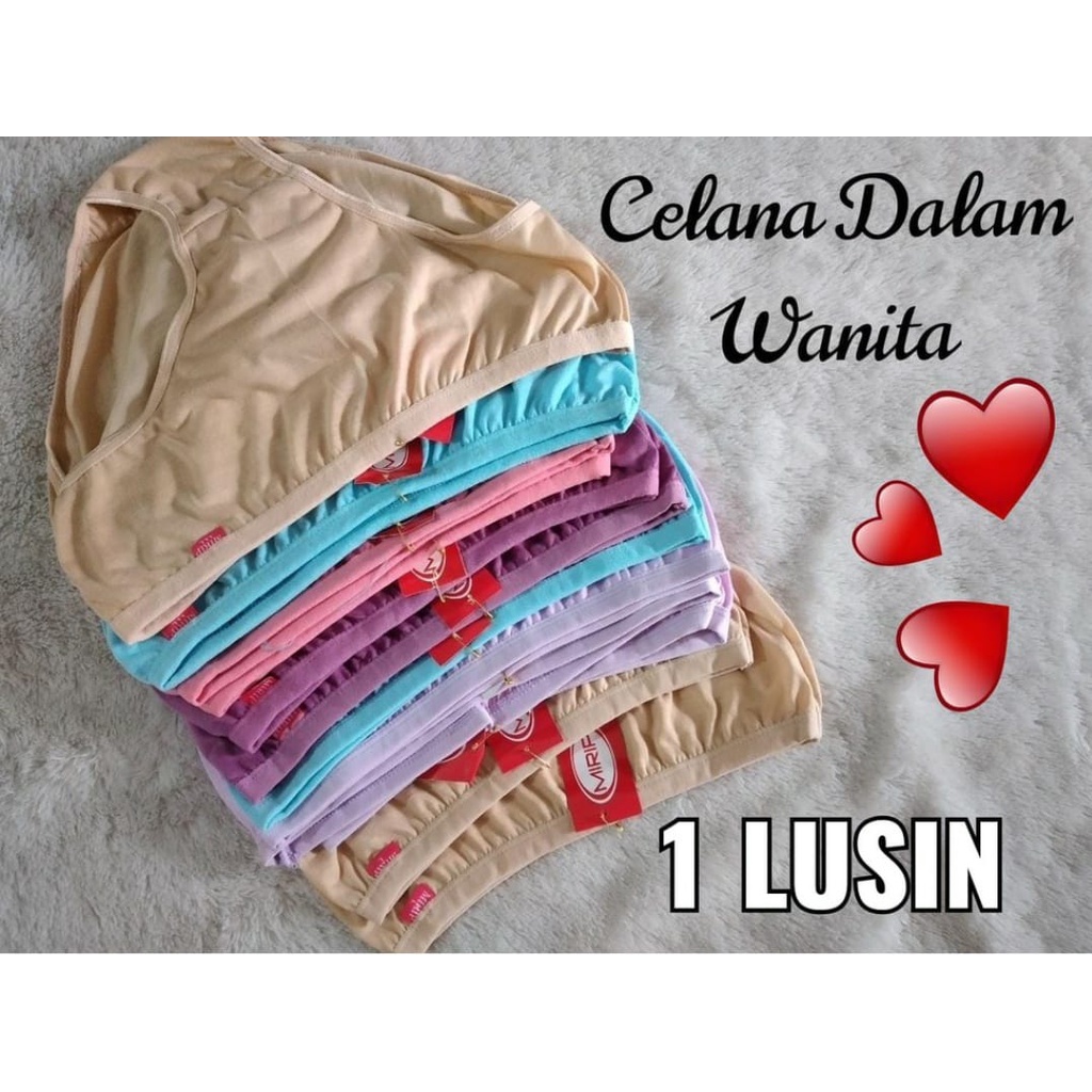 Sempak Wanita Lusinan, Celana Dalam 6 Pcs, Celana Dalam Wanita Lusinan, CD Lusinan
