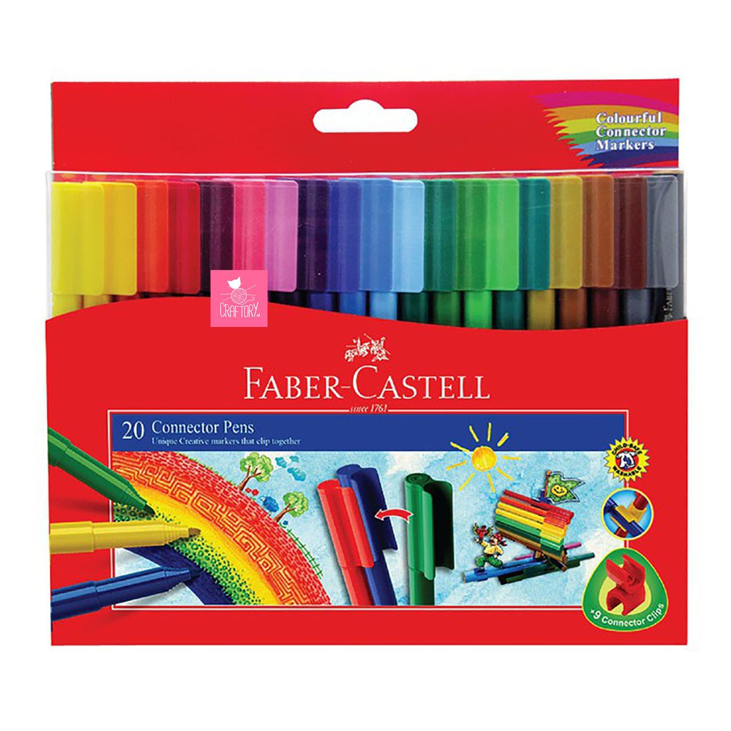

Faber Castell Connector Pen 20 Colors Spidol Warna