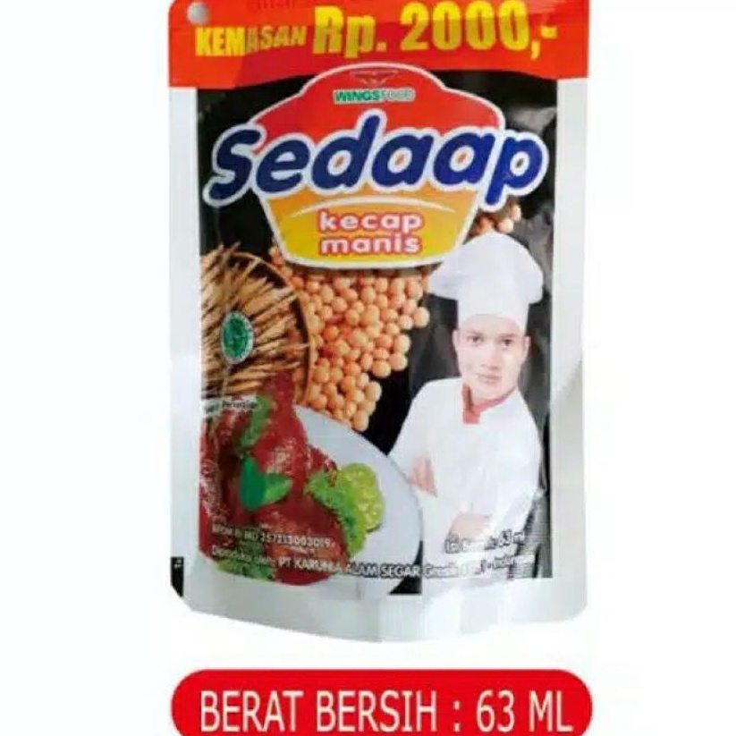 Kecap Sedaap Manis Pouch 63 ml Sedap Refill