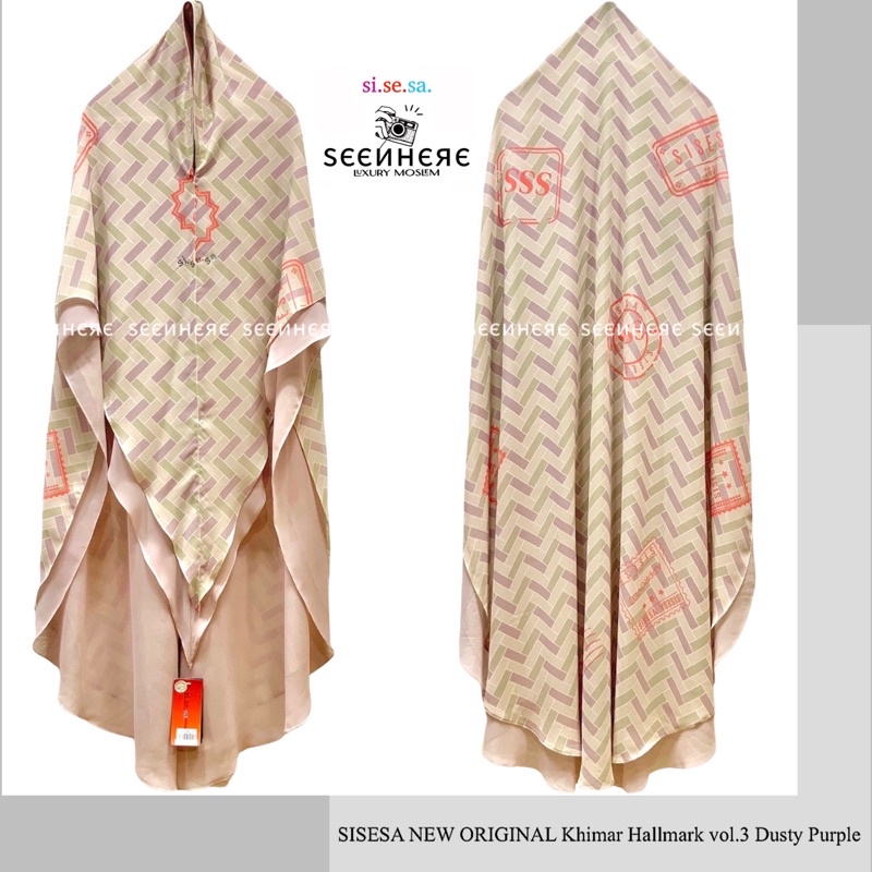 SISESA NEW ORIGINAL GUARANTEED - Khimar Hallmark Vol.3 Dusty Purple