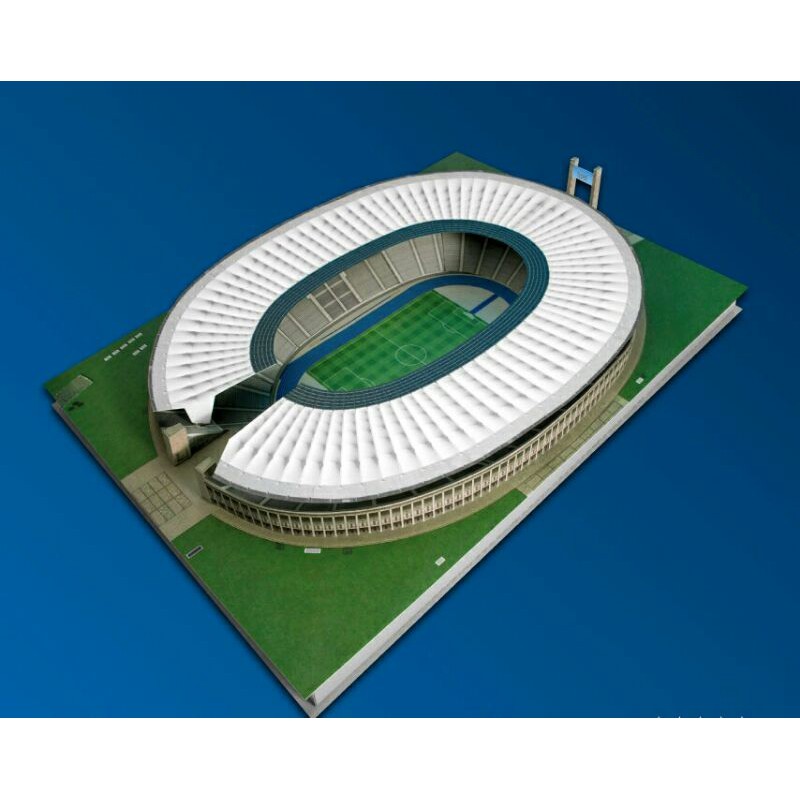 Miniatur Papercraft Stadion Bola 'Olympiastadion Berlin'