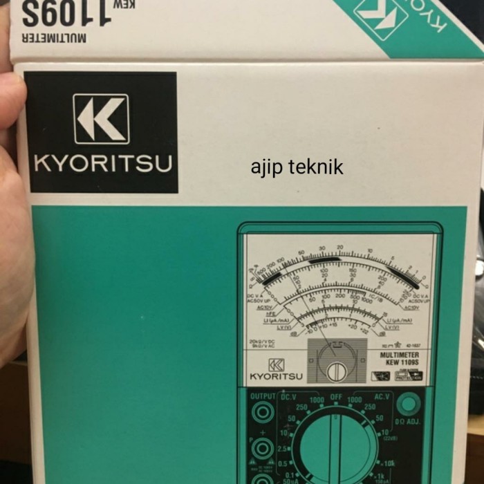 Kyoritsu 1109S analog multimeter multitester jarum manual 1019 S Japan