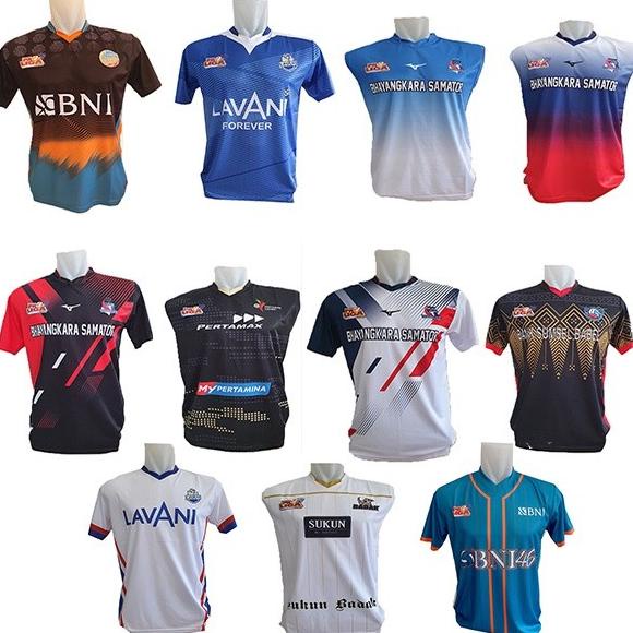 [ COD ] baju kaos atasan proliga putra full printing kaos olahraga bola voli p