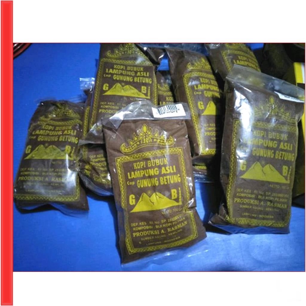 

Kopi Bubuk Lampung Asli Cap Gunung Betung Original Produksi A Rasman 200Gr Coffee Powder