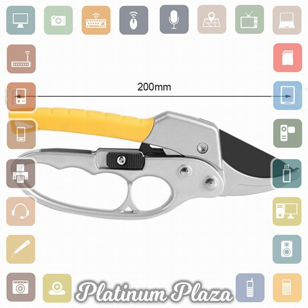 WALFRONT Gunting Taman Ranting Tumbuhan Bunga Garden Pruning Shear Scissors - W238`2DXCGP-