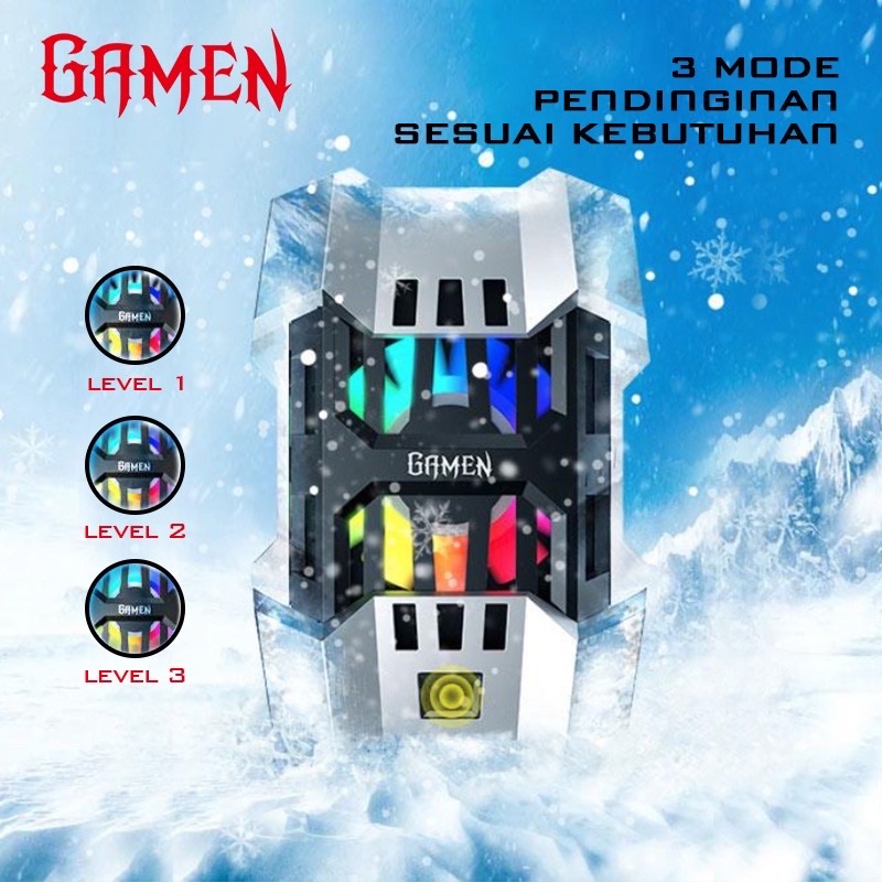 GAMEN SIBERIA Mobile Phone Radiator Gaming Cooling Cooler Fan Kipas Pendingin hp NEW