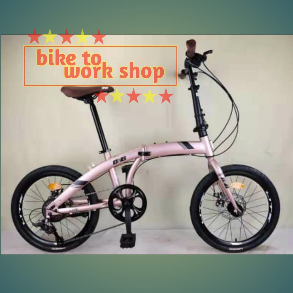 SEPEDA LIPAT BNB CHRIS 20 '' 8 SPEED FOLDING BIKE GRAB GOJEK INSTAN