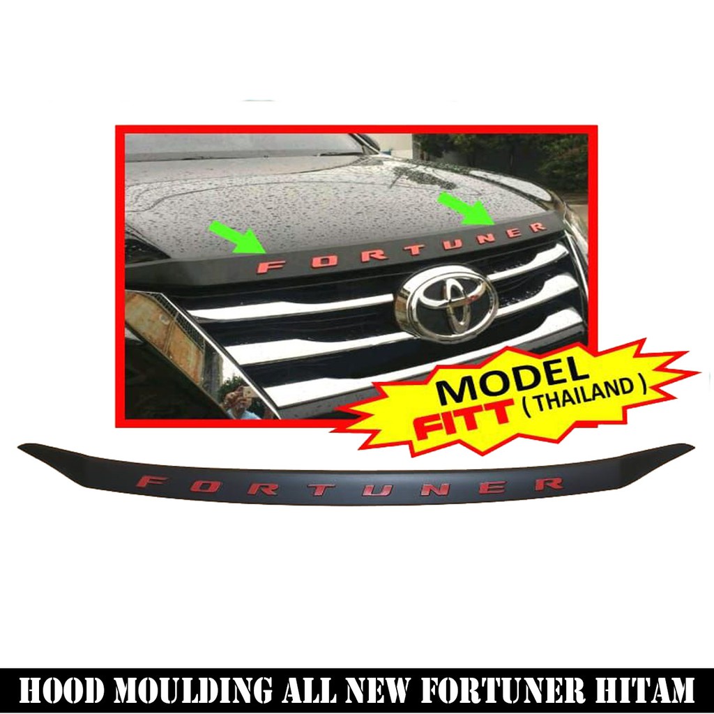 Hood Moulding List Kap Mesin Atas All New Fortuner