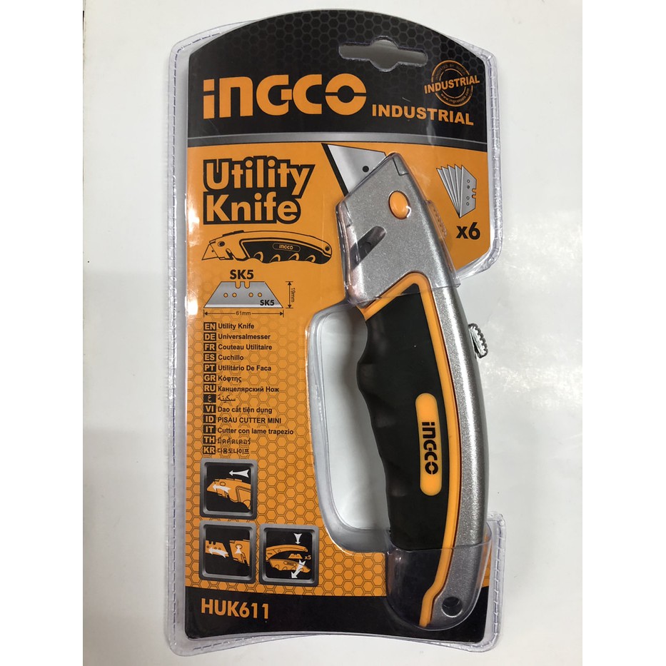 

Pisau Cutter mini / Utility Knife INGCO Industrial