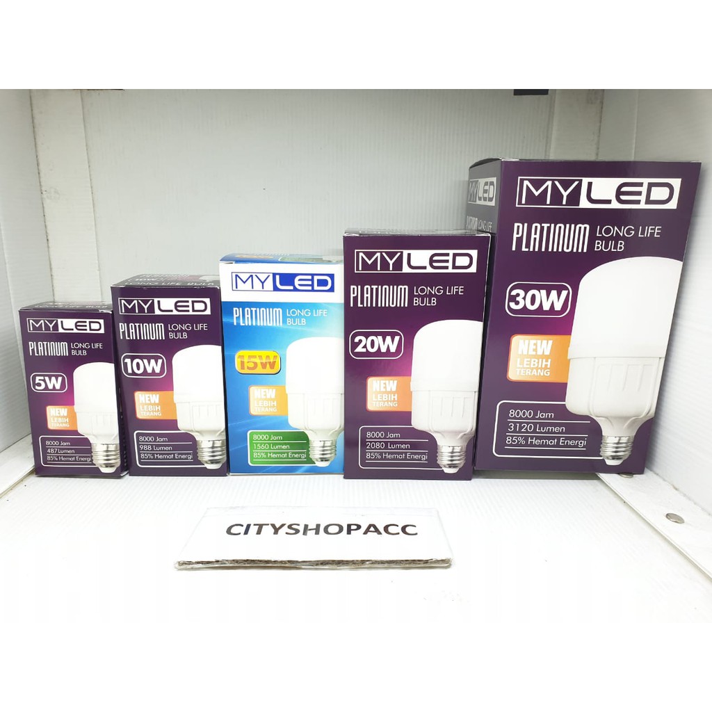 MYLED / GOZILA Led 5w 10w 15w 20w 30w / 5Watt 10Watt 15Watt 20Watt 30Watt Lampu Bohlam Capsule day light putih
