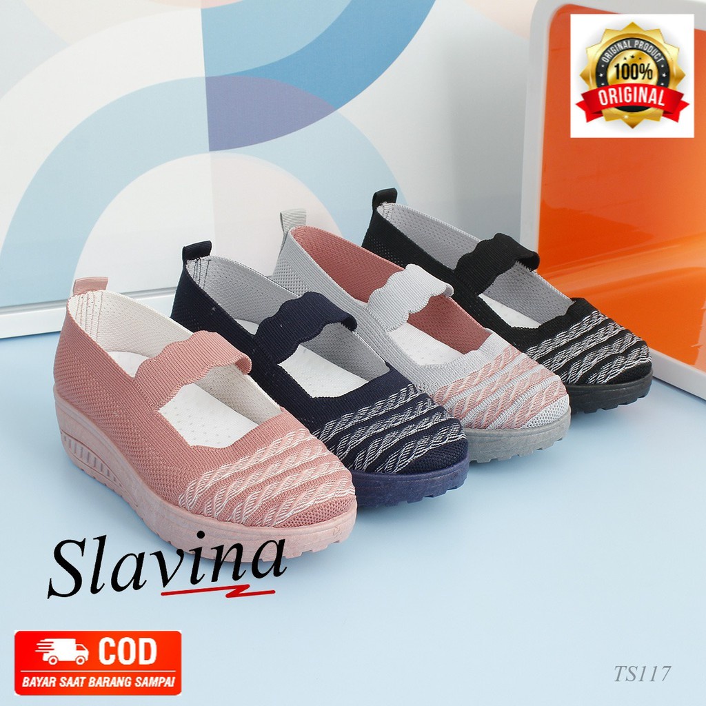 Sepatu Slavina Wedges TS117