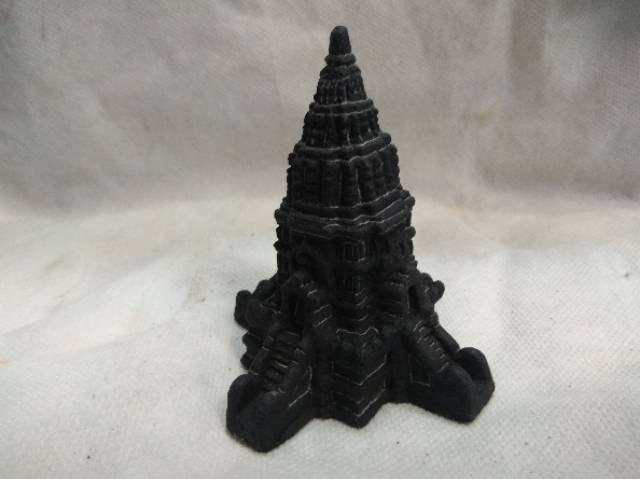 TERMURAH! MINIATUR CANDI PRAMBANAN 4 PINTU UKURAN MINI 9x7,5x7,5cm BAHAN BATU DEKORASI SOUVENIR UNIK