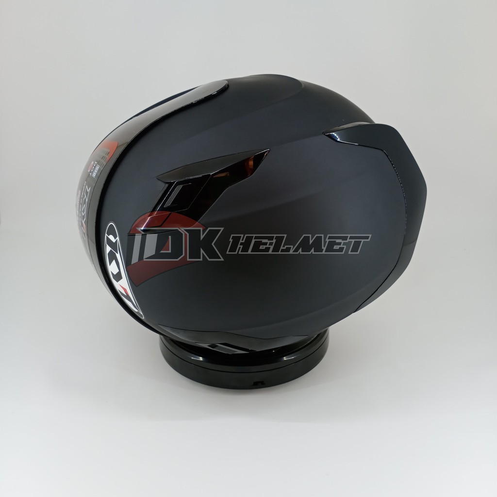 HELM FULL FACE KYT R10 R-10 SOLID BLACK MATT DOFT HITAM DOFF POLOS MURAH BARU ORIGINAL-4