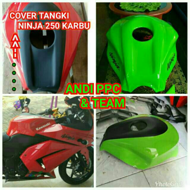 Kondom Cover Tangki Kawasaki Ninja 250 Karbu