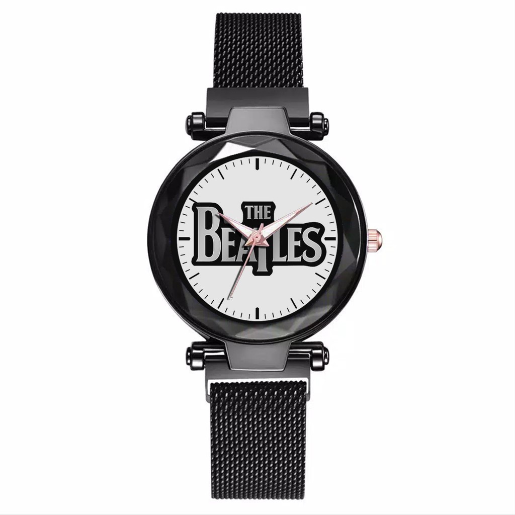 Jam Tangan Wanita Custom - THE BEATLES Free Box &amp; Batre Cadangan