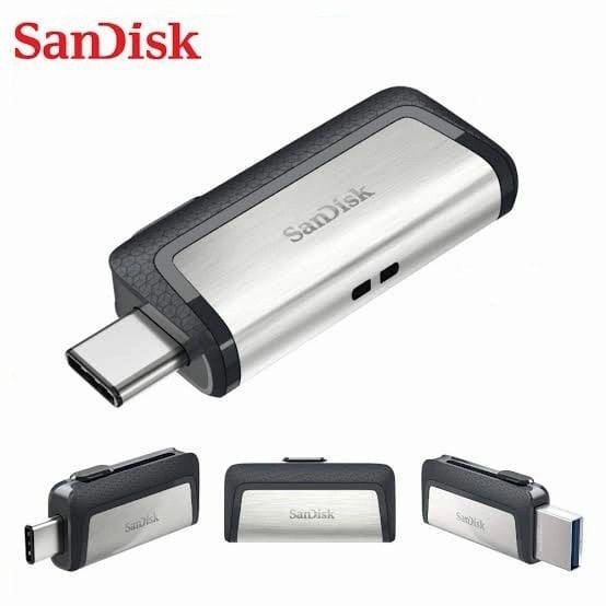 SANDISK OTG 64GB TYPE C ULTRA DUAL DRIVE 64 GB TYPE-C USB 3.1 FLASHDISK MAC