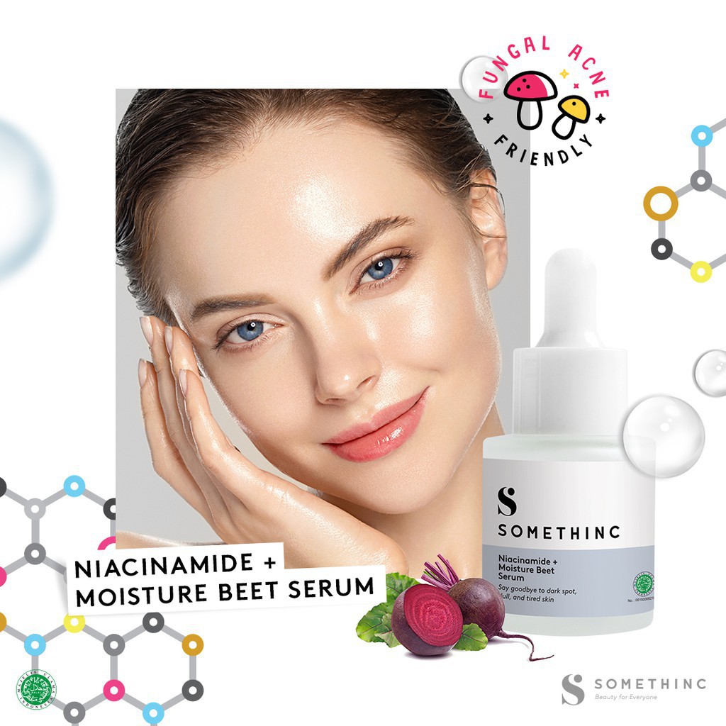 TIKTOK - SOMETHINC Niacinamide + Moisture Beet Serum [ PUTIH ] 40 ml BESAR