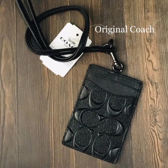 

Kusus Hari Ini Coach Original Lanyard Id Case Flower Limited Edition Bagus