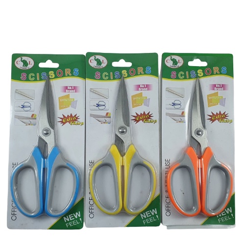 Gunting Serbaguna 19cm Stainless Steel Scissors Kertas Dapur Chang Li CL6015