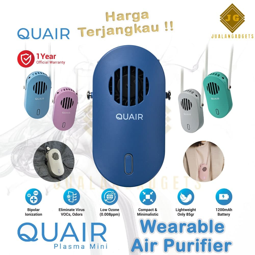 QUAIR Plasma Mini Wearable Air Purifier - Kalung Air Purifier Original