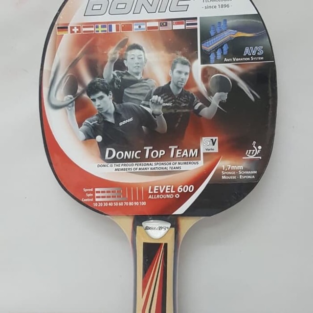 ORIGINAL DONIC Top Team 600 Bat Pingpong Bet Tenis Meja