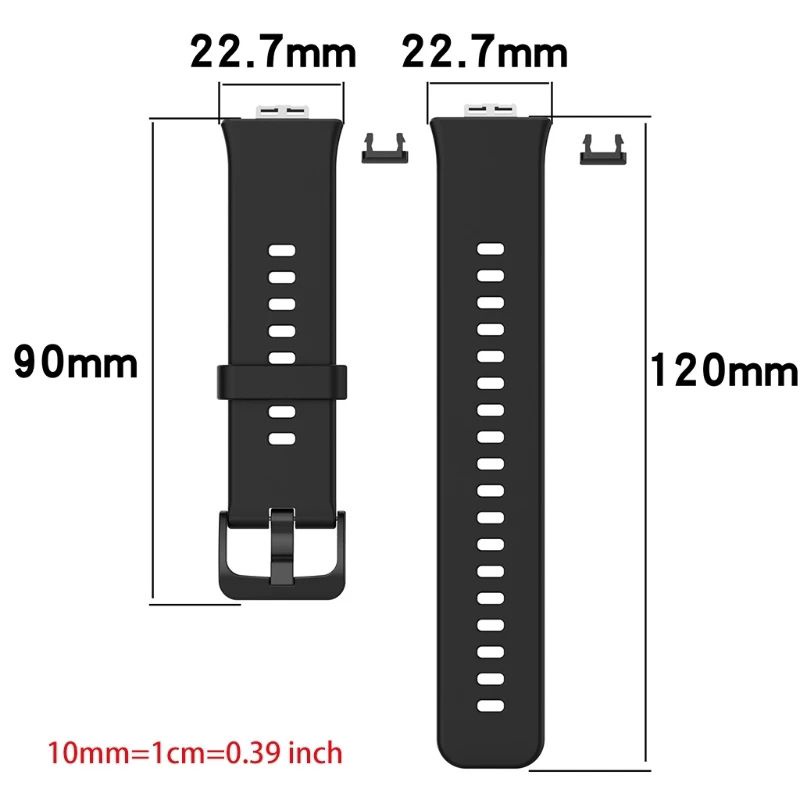 Silicon Huawei Watch Fit Strap Tali Jam Rubber Strap Karet D18 Silikon