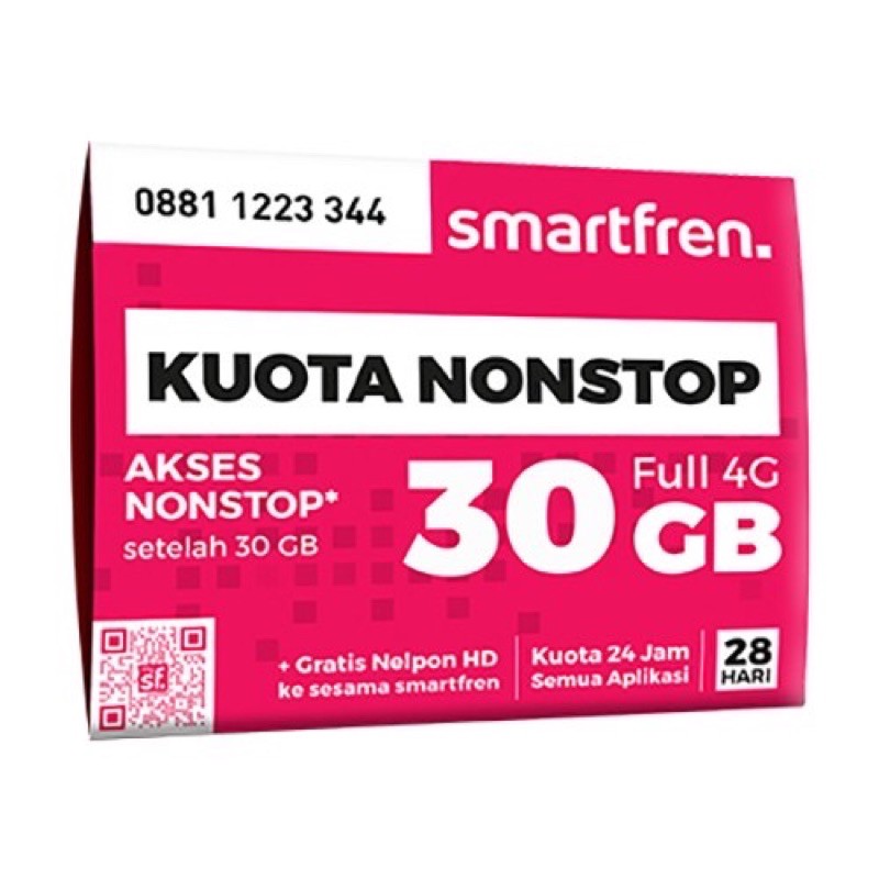 KARTU PERDANA SMARTFREN KUOTA NONSTOP - KUOTA UTAMA 30GB