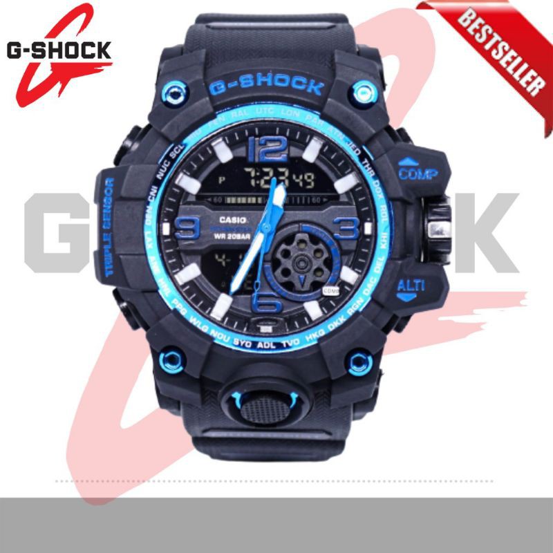 Jam Tangan Pria Digital Doble time-GWG 1000 Strap Rubber(Dikirim Dari Jakarta)