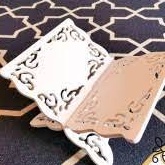 RAK REKAL LEKAR VINTAGE MEJA LIPAT TEMPAT TATAKAN DUDUKAN BACA BUKU TAFSIR AL QURAN  KHOBIR ALQURAN 