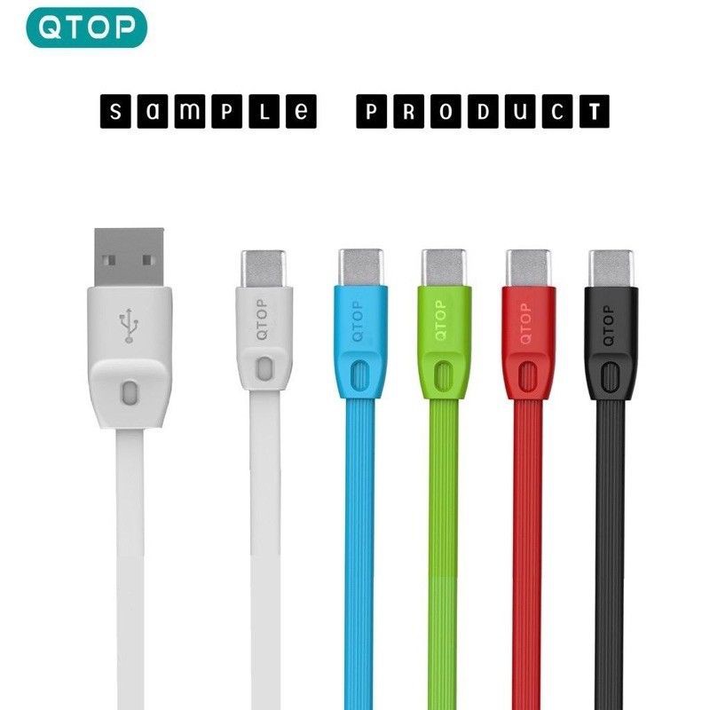 KABEL DATA QTOP TYPE-C CABLE CHARGER QTOP TYPE C KABEL CASAN QTOP TIPE C PERPCS