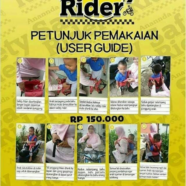 Anannda Safety Rider Sabuk bonceng ananda