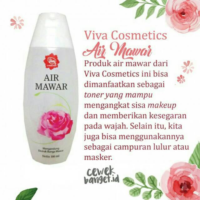 Air Mawar Viva 100 Ml Rose Water Indonesia