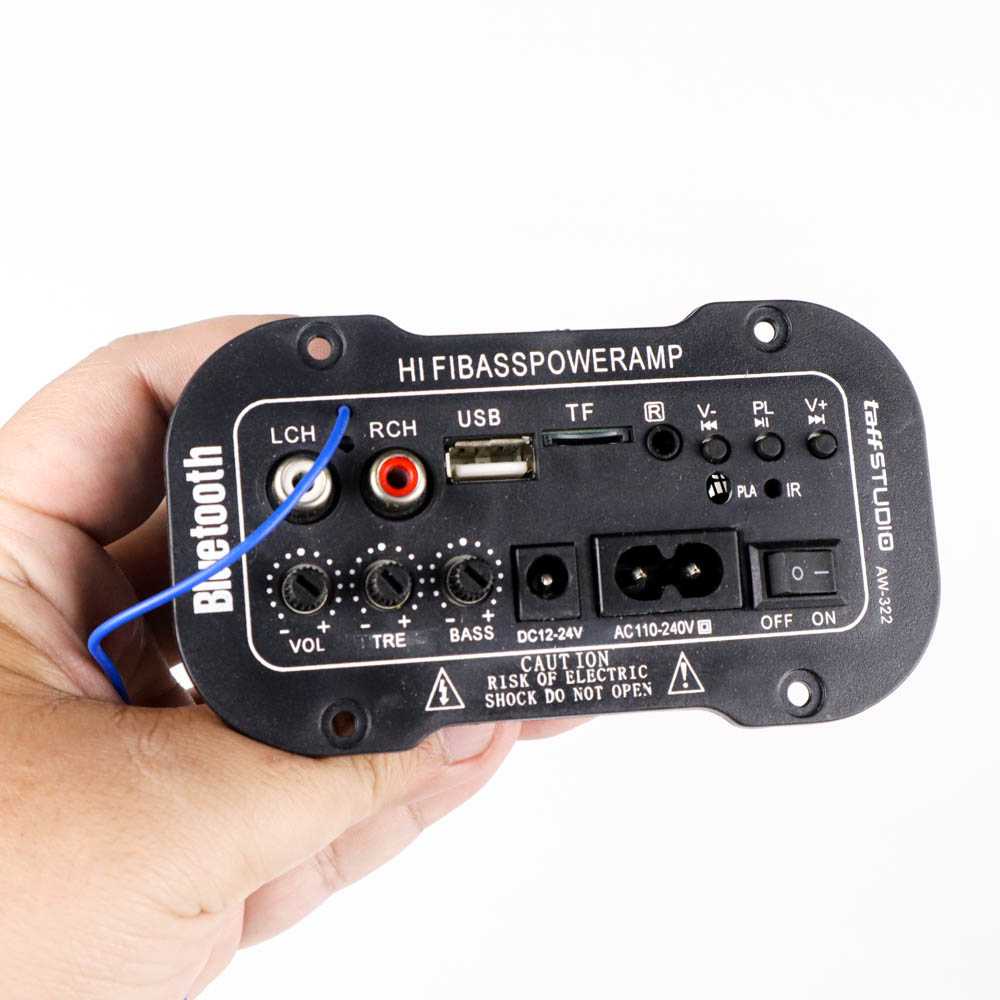 Amplifier Board Audio Bluetooth USB Radio TF DIY 30W AW-322 / Amplifier Mobil Mini Bluetooth Rakitan Karaoke Remote 12 Volt Super Bass Import Original 4 Chanel Class D / Pengeras Suara Speaker Mobil