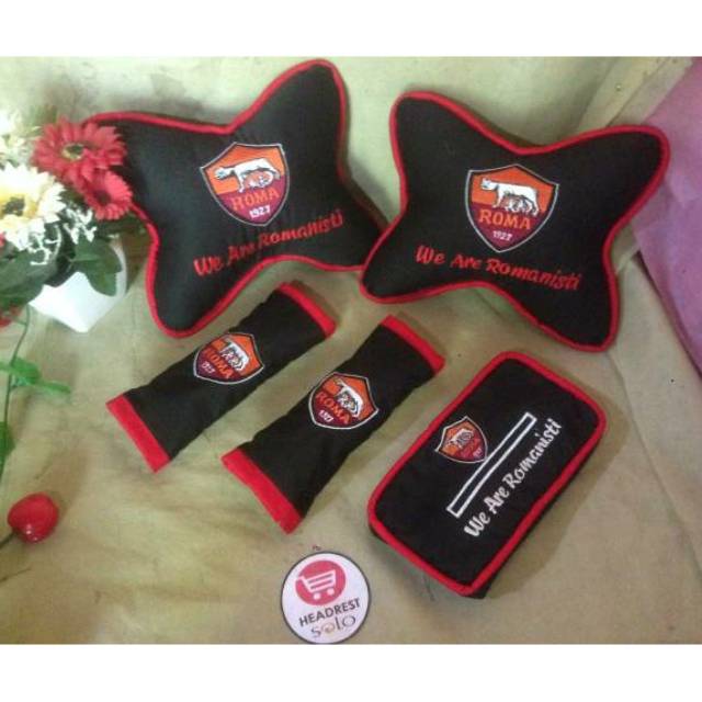 Bantal Mobil As Roma / Romanisti/Jok mobil as roma/kaos AS ROMA