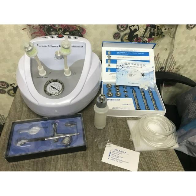 Mesin facial 3 in 1 Diamond Dermabrasi plus Oxy spray Diamond peeling and Oxygen spray