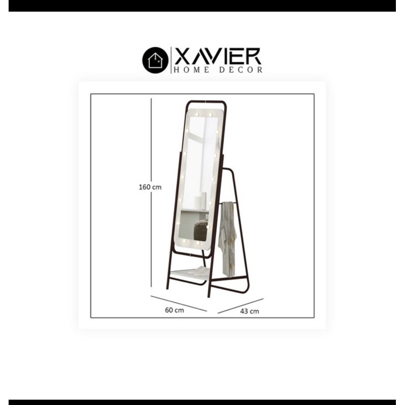 Jual Carmen standing mirror full body/ mirror / mirror full body