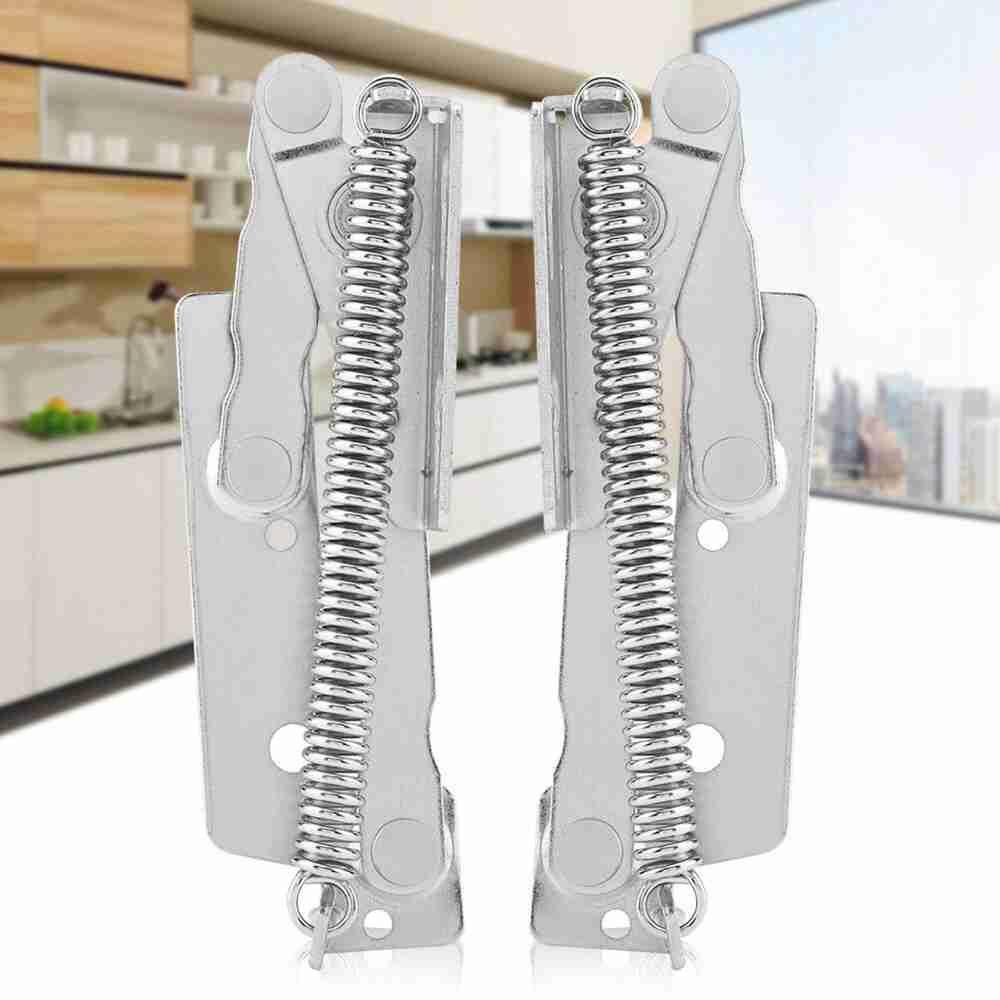 Top 2Pcs Engsel Tersembunyi Furniture Lemari 80derajat Lift Up Stay Cabinet Door Support