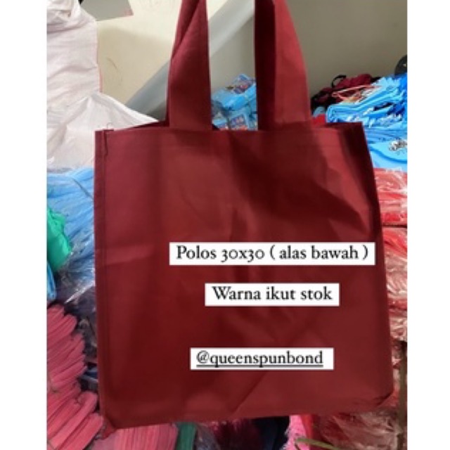 HARGA LUSIN ISI 12 BIJI- TAS HAJATAN KOTAK POLOS 30x30x30