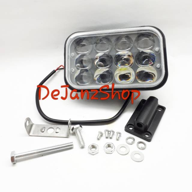 Lampu Tembak / Sorot / Baja Laser LED 12 Titik. Segi. 36 watt.off road