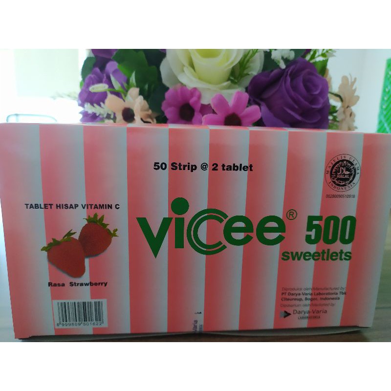 Vitamin C Vicee 500 mg ( 1 box isi 100 tablet ) original