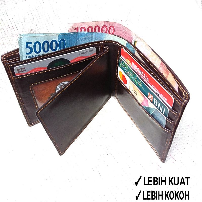 Dompet Pria Kulit Sapi Asli Full Kulit Kwalitas Premium Original